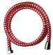 Шланг для душа 150см 1/2"(имп)-1/2"(имп) пластик красный 569-013