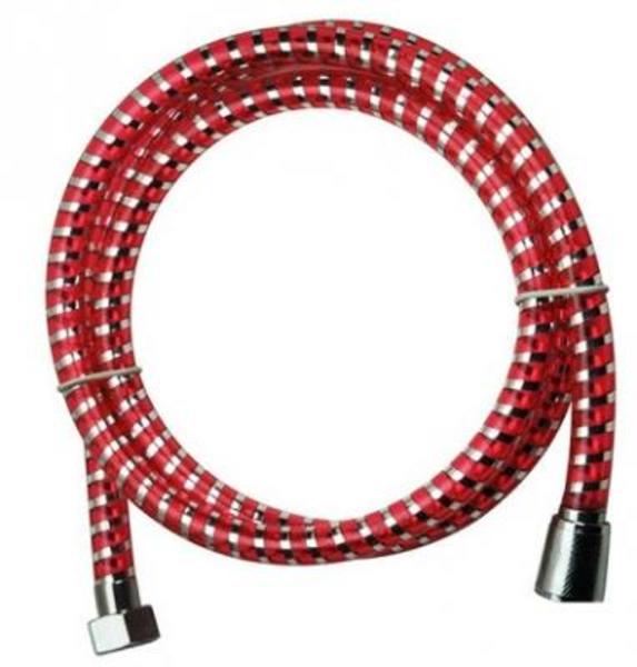 Шланг для душа 175см,1/2"(Имп)-1/2"(Имп), пластик, красный