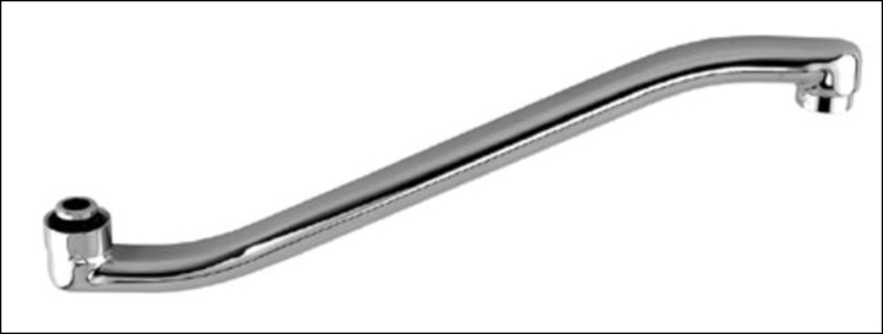 Носик смесителя ,д/ванны,40 см, изогнутый, латунь, M7240S
