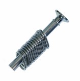10005 Карниз в ванную комнату 1,2*2,2 хромированный с хромированными кольцами 