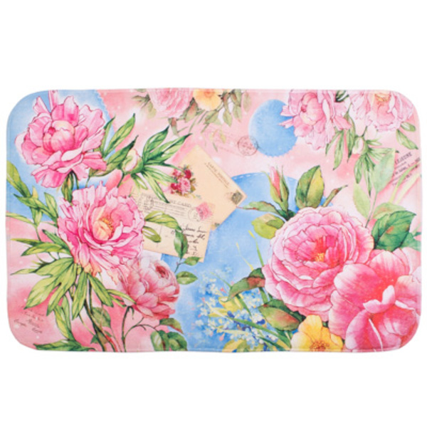 VETTA Коврик для ванной из микрофибры 50*80 см,"Нежные лепестки",462-495