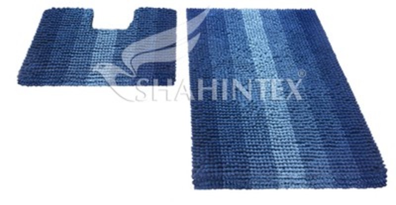 Коврик д/ванны MULTIMAKARON синий 60/90 2шт Shahintex