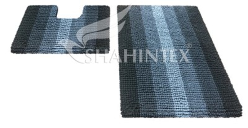 Коврик д/ванны MULTIMAKARON черный 60/90 2шт Shahintex