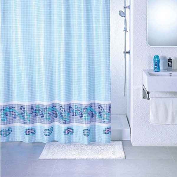 Штора для ванной Blue Fresco полиэстр 180*200см MILARDO
