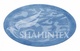 Коврик для ванной комнаты круг 90*90 голубой, РР, Shahintex, Китай