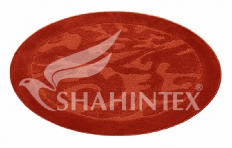 Коврик для ванной комнаты круг 90*90 кирпичный, РР, Shahintex, Китай