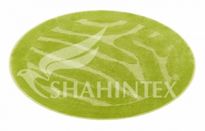 Коврик для ванной комнаты круг 90*90 салатный, РР, Shahintex, Китай