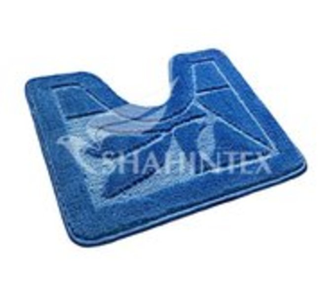 Коврик для туалета ЭКО 60*50см, синий, Shahintex, Китай