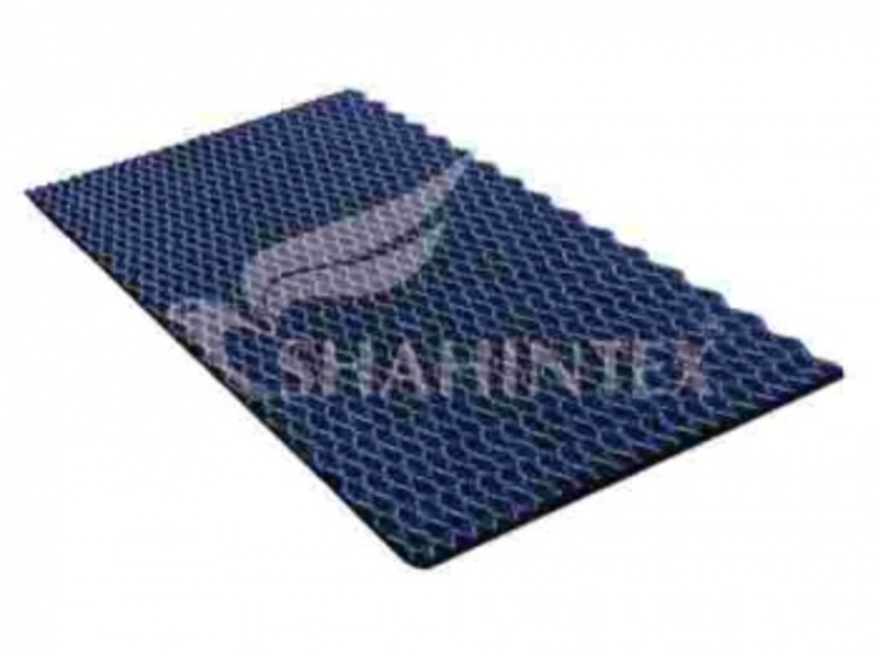 Коврик универсальный КОЛЬЧУГА 60*90см синий, Shahintex, Китай