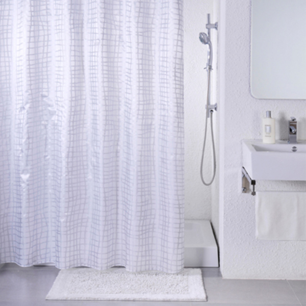 Штора для ванной Silver Gauze полиэстр 200*180см IDDIS