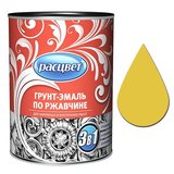 Грунт-эмаль по ржавчине алкидная желтая  0,9кг*14 расцвет 5410