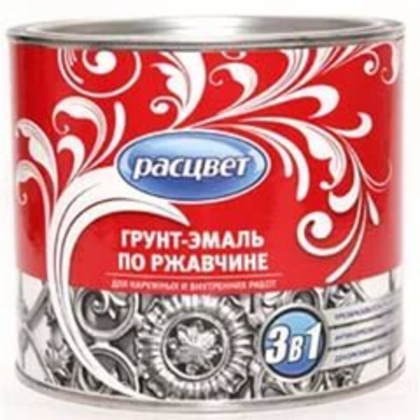 Грунт-эмаль по ржавчине алкидная желтая  1,9кг*14 расцвет 5427