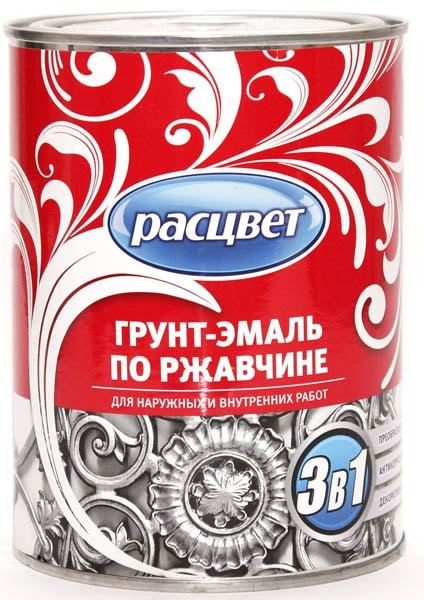 Грунт-эмаль по ржавчине алкидная серая 0,9кг*14 5205