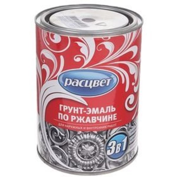 Грунт-эмаль по ржавчине алкидная шоколадная  0,9кг*14 Рацвет 5328