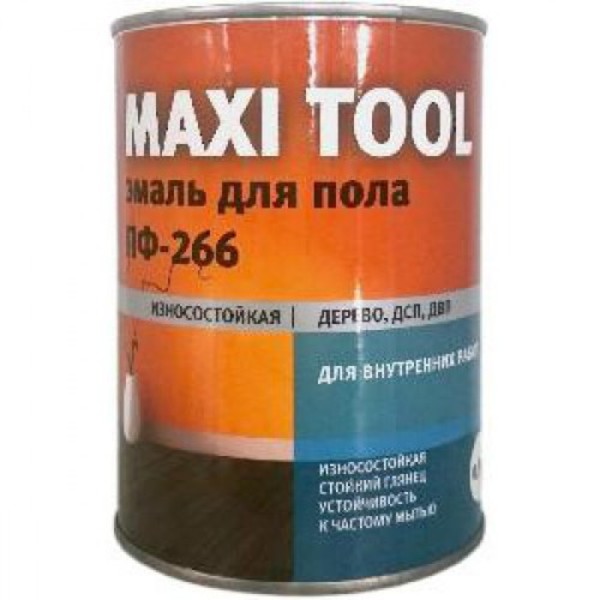 Краска ПФ-266 MAXI TOOL  красно-коричневая 1,9 (6) Эмаль ПАЛ-30079