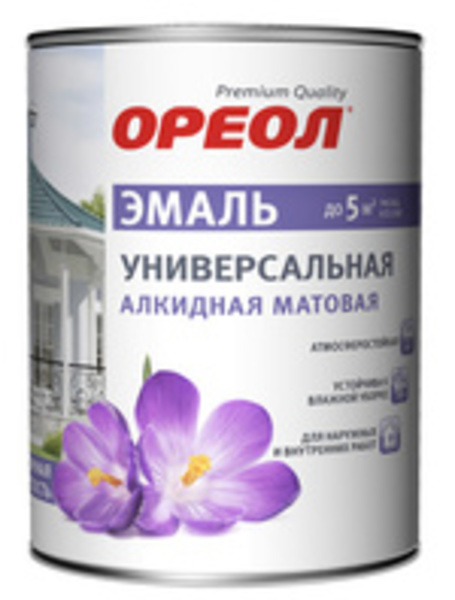 Ореол Эмаль Белая матовая 0,9кг (14) 4583