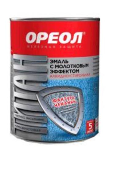 Ореол эмаль с молотков.эффектом терракотовая.0,8кг(14) 3081