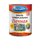 Расцвет Дачная эмаль белая универсальная 6кг 0905