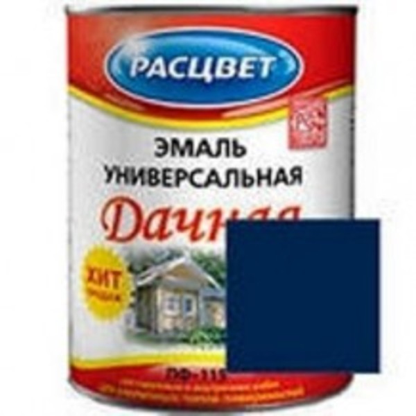 Расцвет Дачная эмаль синий ирис (синяя) универсальная 1,9кг (6) 3464