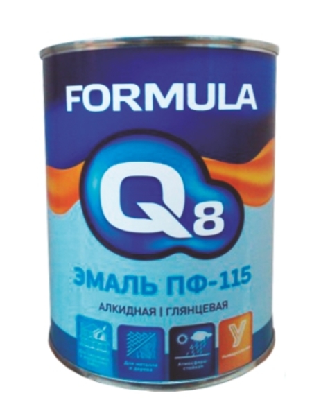 Синяя  Эмаль ПФ-115 Q8 Формула 1,9 кг (6шт)