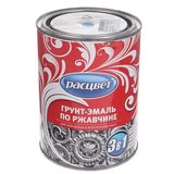 Грунт-эмаль по ржавчине алкидная серая 5кг Расцвет 0246