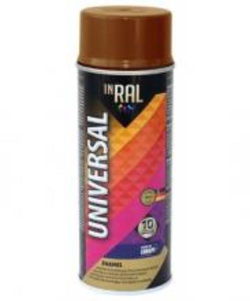 Эмаль аэроз. INRAL UNIVERSAL, шоколадная RAL8017, 400ml