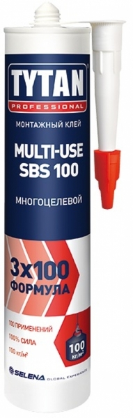 Клей Tytan Professional  монтажный Multi-use sbs 100 бежевый 310мл*12 96306