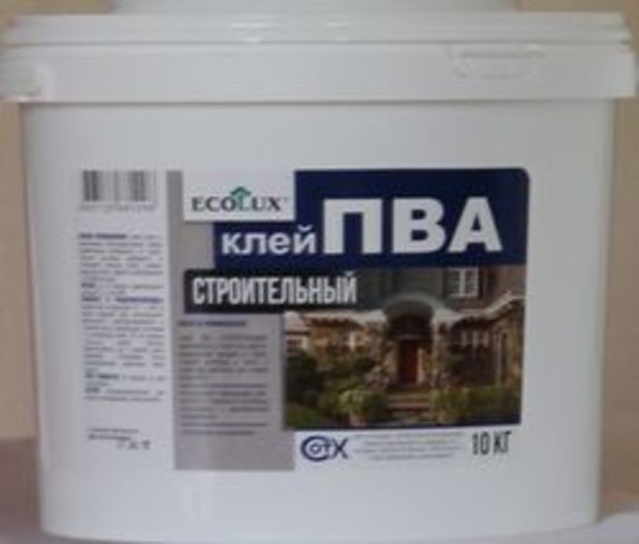 Клей ПВА Эколюкс строительный клей 5,0кг (1)