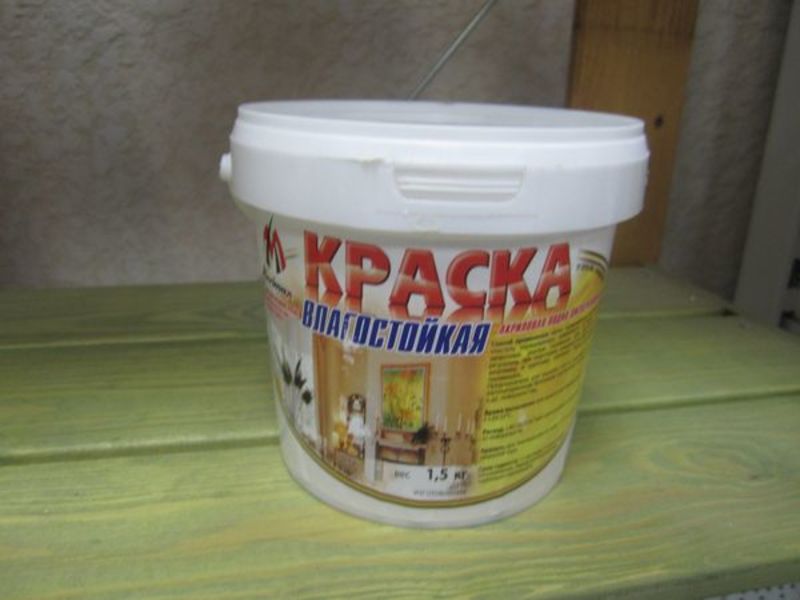 Акримакс Краска влагостойкая белая матовая 1,5кг (6)