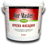 Краска ВД Der Master ЭКОНОМ фасадная атмосферостойк.  6.5кг (1) 62482