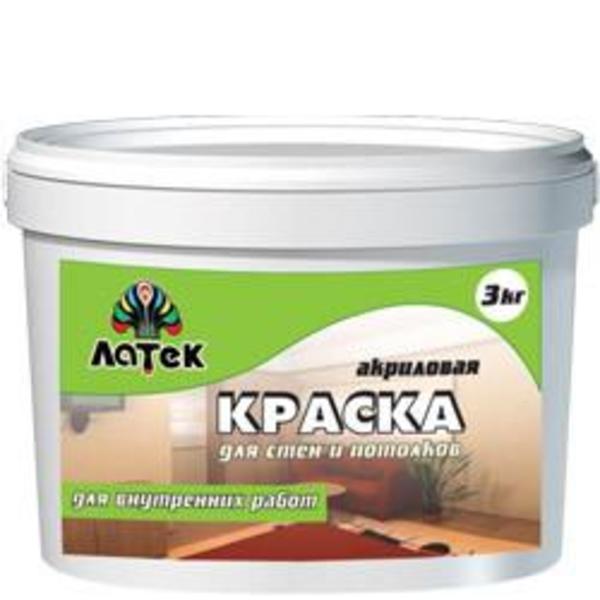 Краска для стен и потолков "Латек" 7 кг 