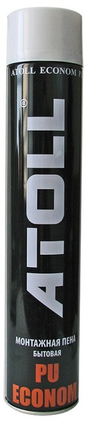 Пена бытовая ATOLL ECONOM PU 700мл (600г) (12)