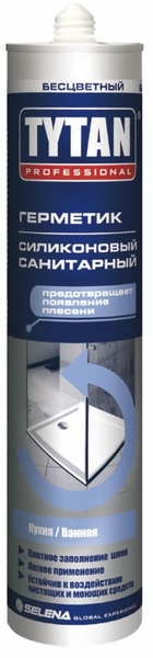 Герметик Tytan Professional силиконовый санитарный белый 310мл*12 06968/19663