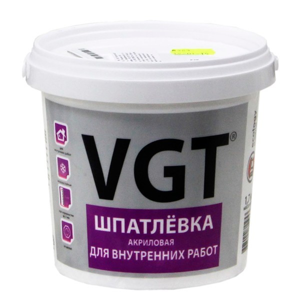 Шпатлевка акрил. для внутр работ 7,5кг ВГТ