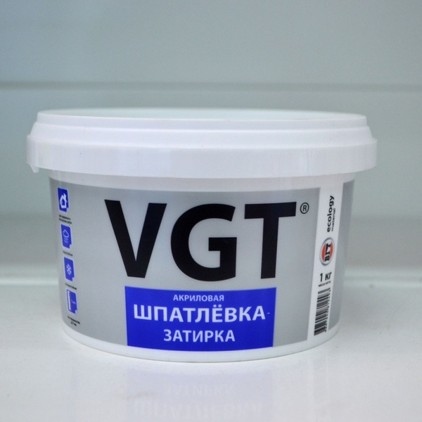 Шпатлевка-затирка 1,0 кг ВГТ