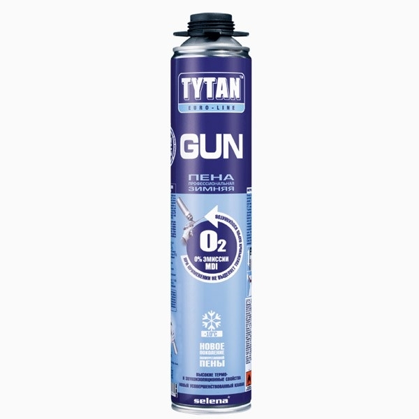 Пена Титан Euro-line GUN профессинальная зимняя 750мл*12 52828