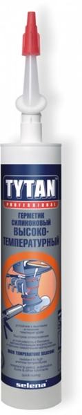 Герметик Tytan Professional силиконовый высокотемпературный красный 310мл 00843