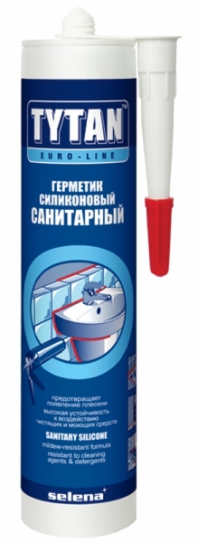 Герметик Tytan Professional силиконовый санитарный бесцветный 290мл 58837