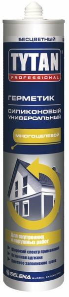 Герметик Tytan Professional силиконовый универсальный белый 310мл*12 20041