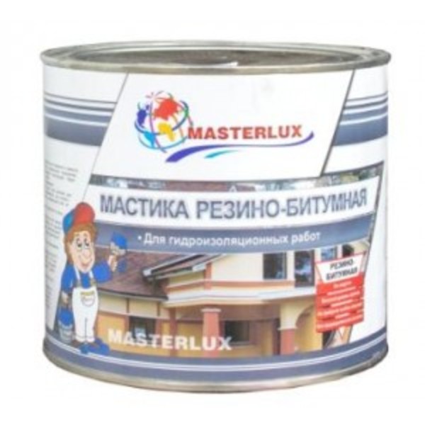 Мастика резино-битумная 2кг (банка) ЛОНТРЕК