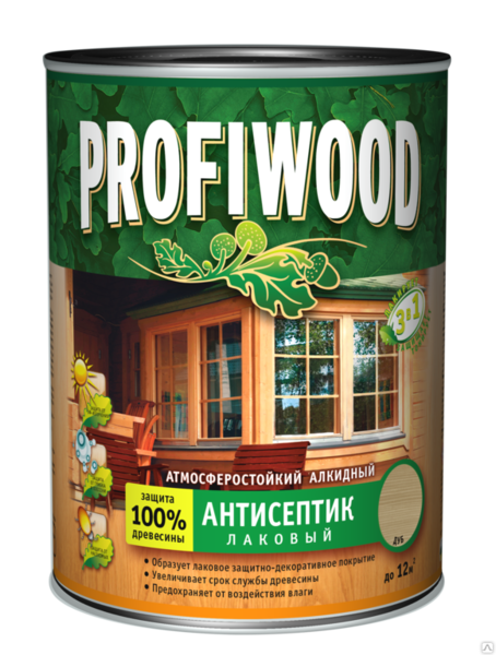 Антисептик лаковый  тонирующий алкидный бук 0,7кг Profjwood 0612