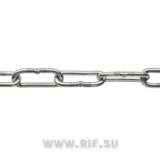 КТ 321802  Цепь сварная длиннозвенная, оцинкованная 3мм
