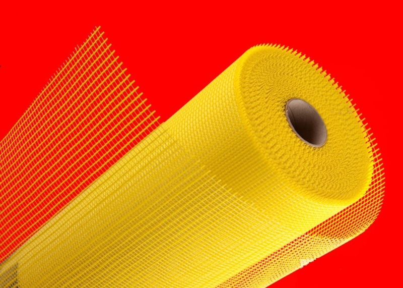 1000мм*50м сетка строительная универсальная желтая, 120г/м.кв., 5*5  FIBERON SMF231T/4