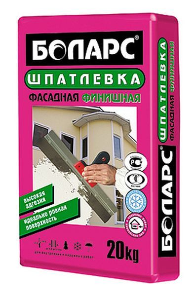 Шпатлевка ФИНИШНАЯ фасадная 20кг (48) Боларс
