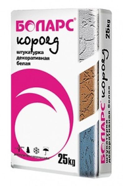 Штукатурка декоративная фр.1,5 25кг короед (48) "Боларс"